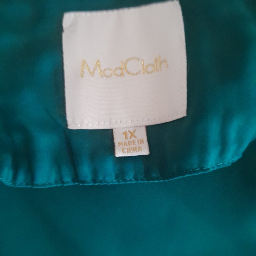 Modcloth 1x Secretary Top - Picture 2 of 3